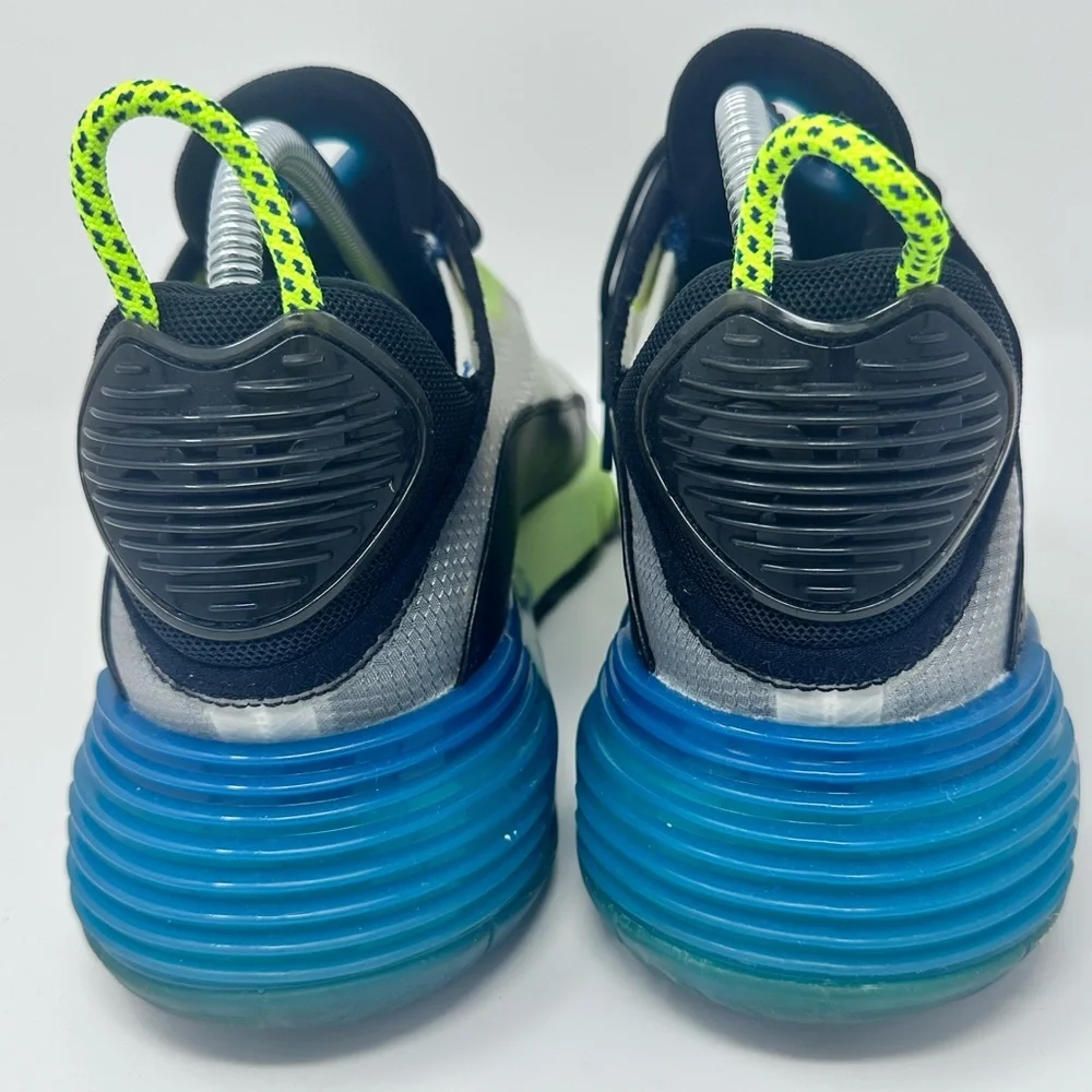 Nike Air Neon Green and Black Sneakers size 8